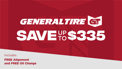 Save up to $335 on General Tires