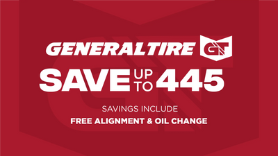 Save up to $445 on General Tires