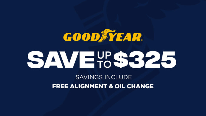 Save up to $325 on Goodyear Tires