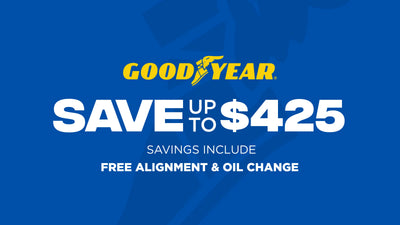 Save up to $425 on Goodyear Tires