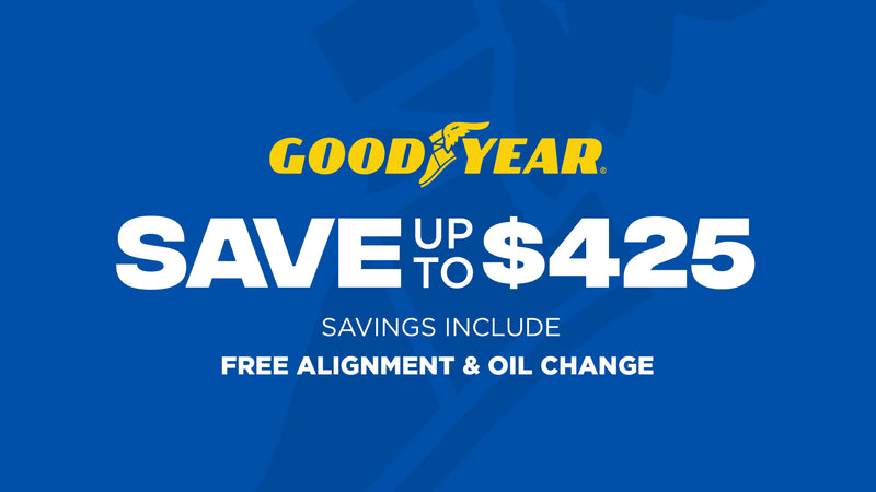 Save up to $425 on Goodyear Tires