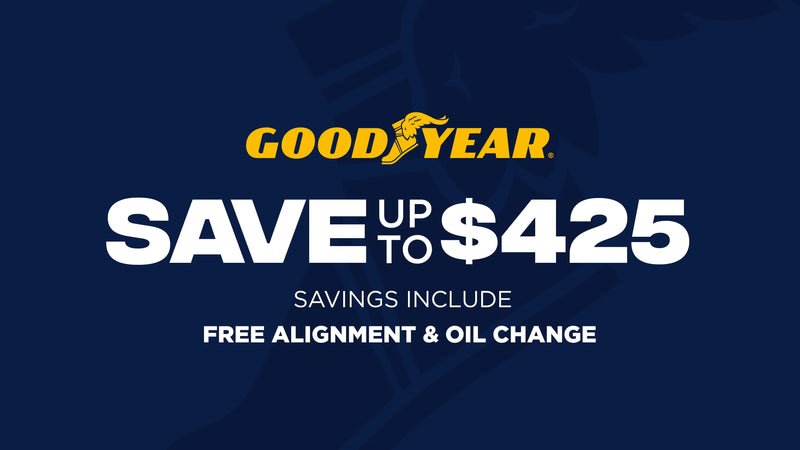 Save up to $425 on Goodyear Tires