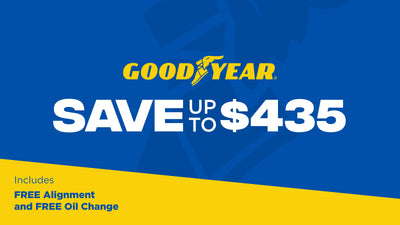 Save up to $435 on Goodyear Tires