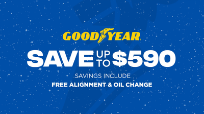 Save up to $590 on Goodyear Tires