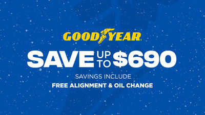 Save up to $690 on Goodyear Tires