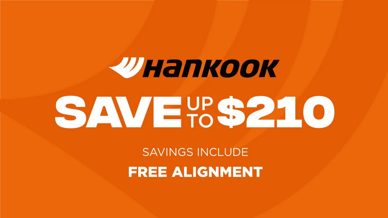 Save up to $210 on Hankook Tires