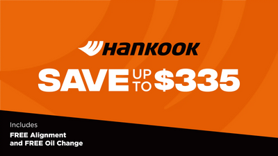 Save up to $335 on Hankook Tires