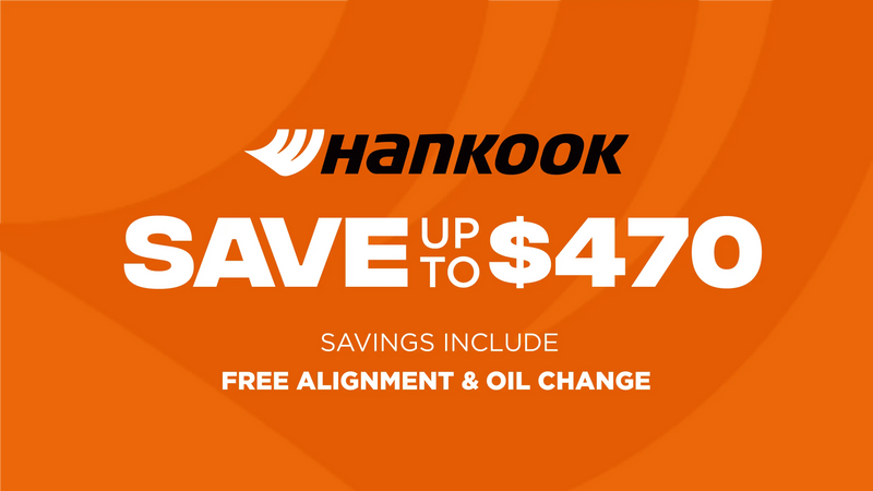Save up to $470 on Hankook Tires