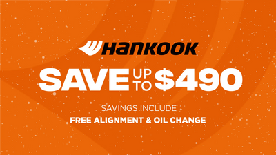 Save up to $490 on Hankook Tires