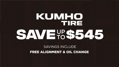 Save up to $545 on Kumho Tires
