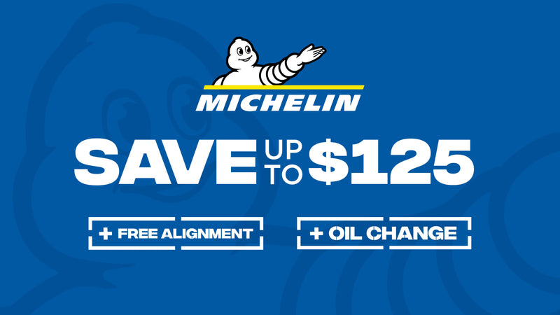 Save up to $125 on Michelin Tires