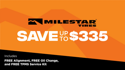 Save up to $335 on Milestar Tires