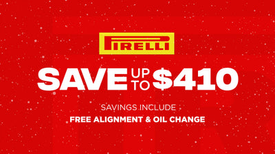 Save up to $410 on Pirelli Tires