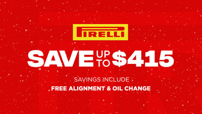 Save up to $415 on Pirelli Tires