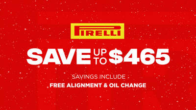 Save up to $465 on Pirelli Tires