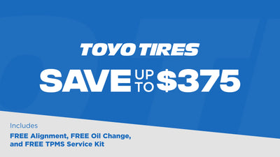 Save up to $375 on Toyo Tires