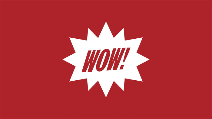 WOW graphic icon symbolizing Tire Discounters’ unbeatable tire deals and auto service savings