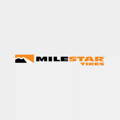Milestar Tires in Orange and black, known for affordable and durable tire options. 