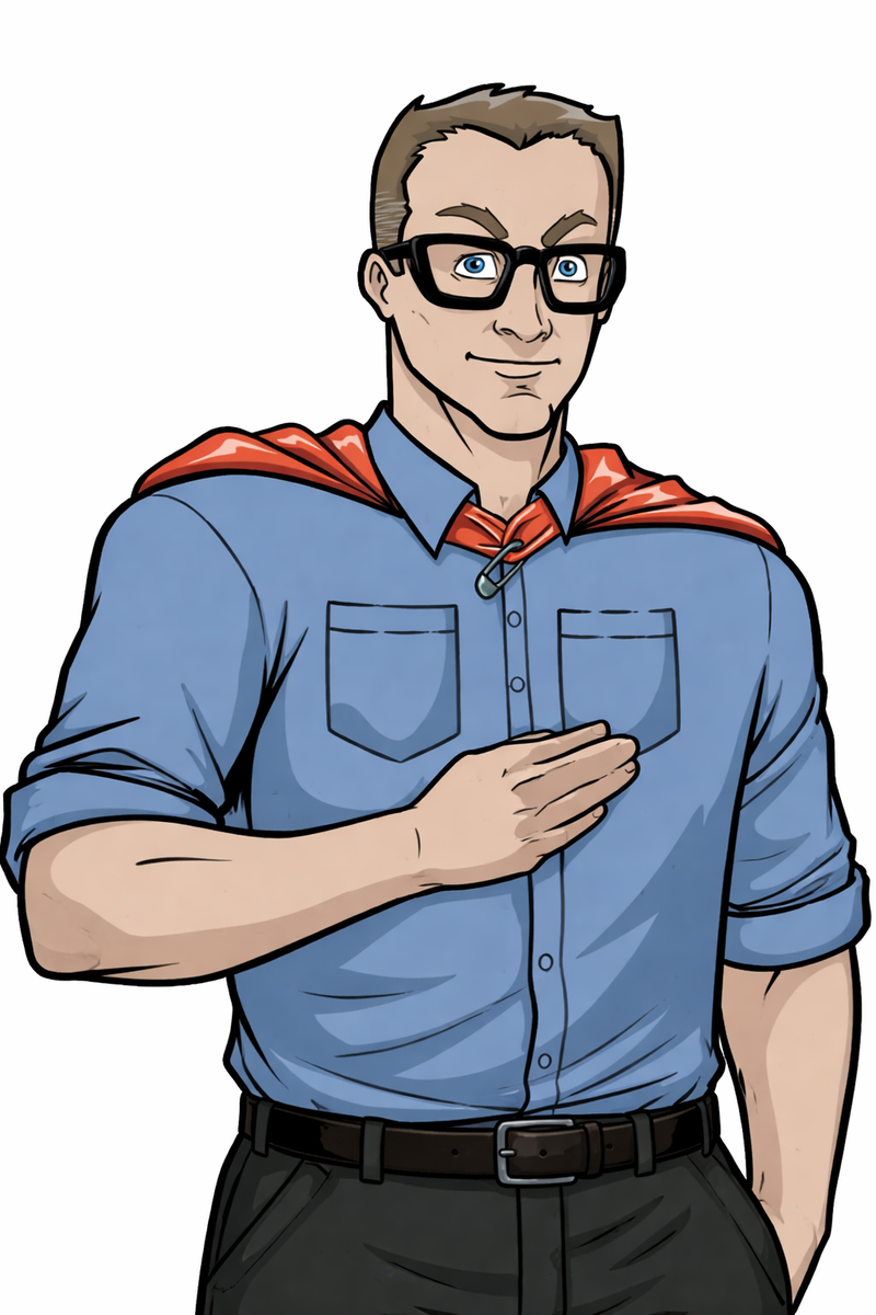 The Tire Discounters Phantom Tire Buyer pointing up to the right on a white background. 