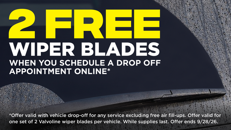 2 Free Wiper Blades With a Drop-Off Appointment​