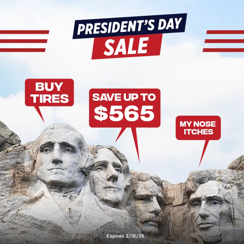 For a limited time, save up to $565 on select sets of four tires at Tire Discounters.