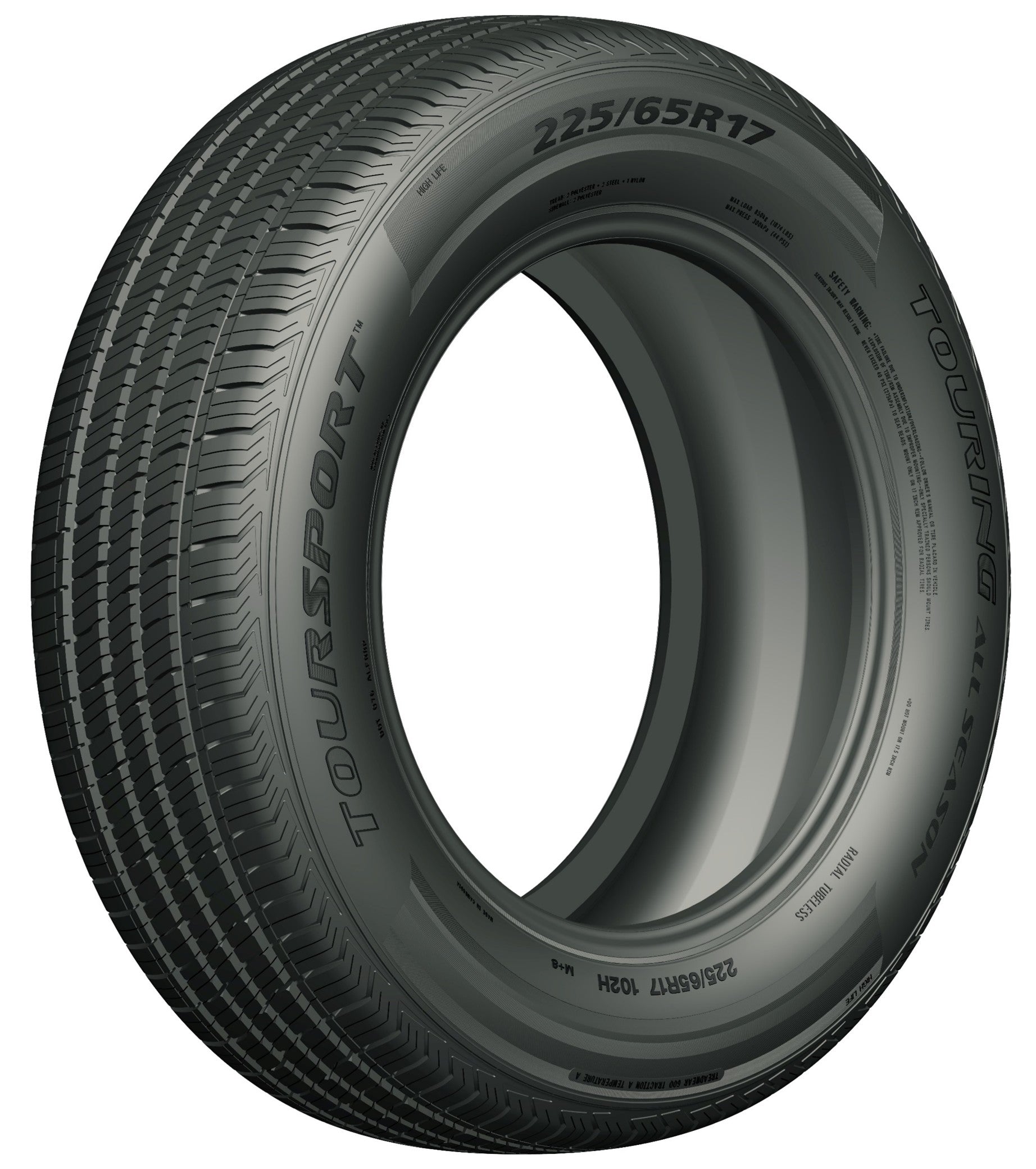 225/65R17 TourSport Touring All Season 102H BSW SL 2256517 225 65