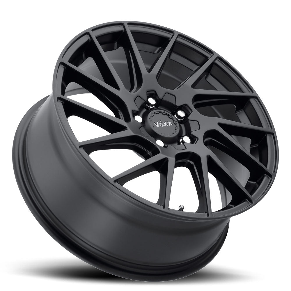 18x8 Voxx Falco Matte Black 5x108 ET45 CB73.1 Wheel Rim