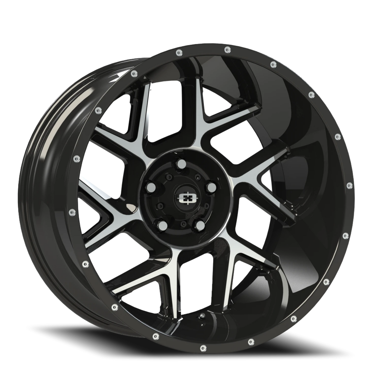 01-360-20050GBMF-25-Vision-360 Sliver-20x10-Wheel-Image01