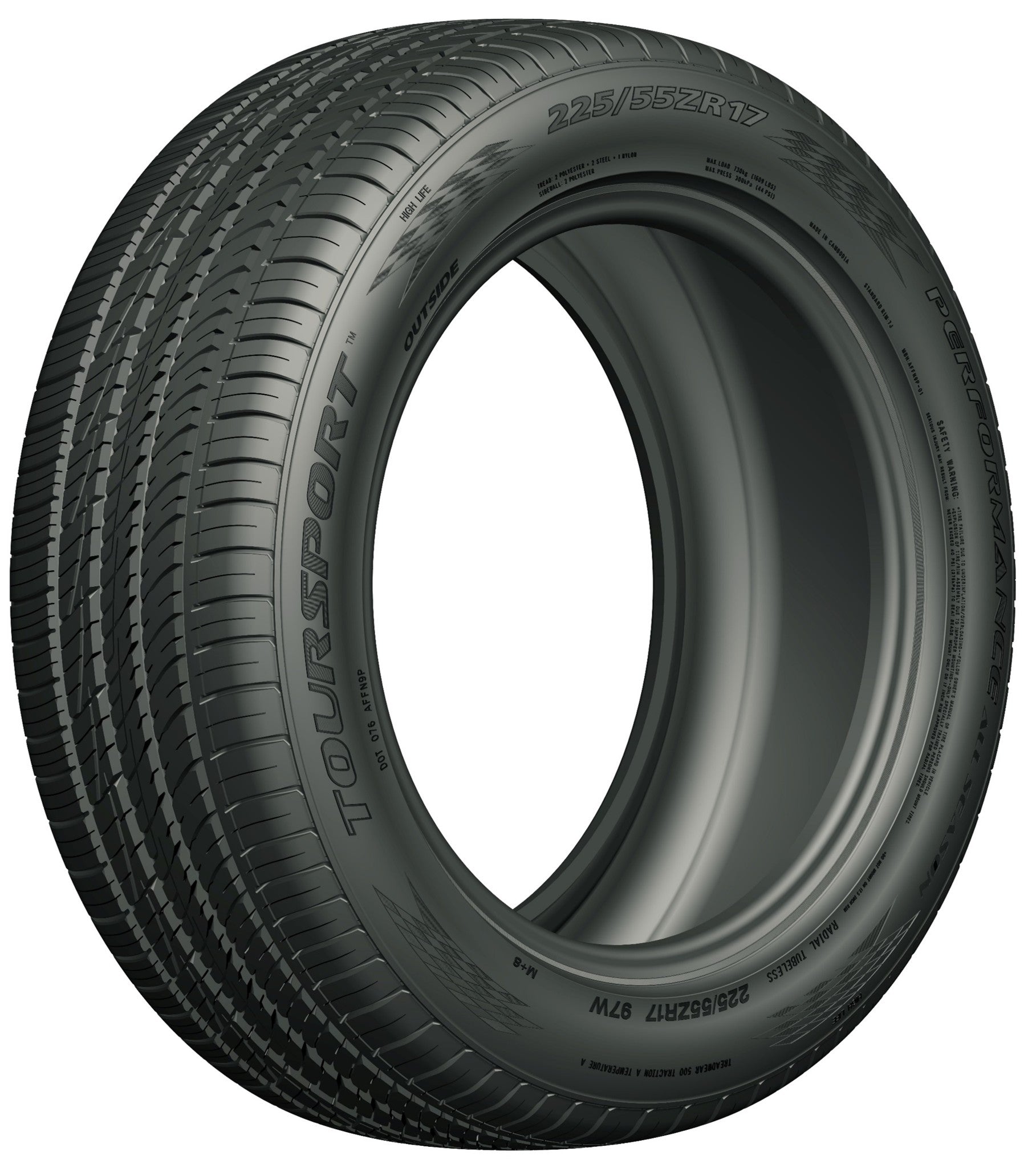 225/45ZR17 TourSport Performance All Season 94Y BSW XL 2254517 225
