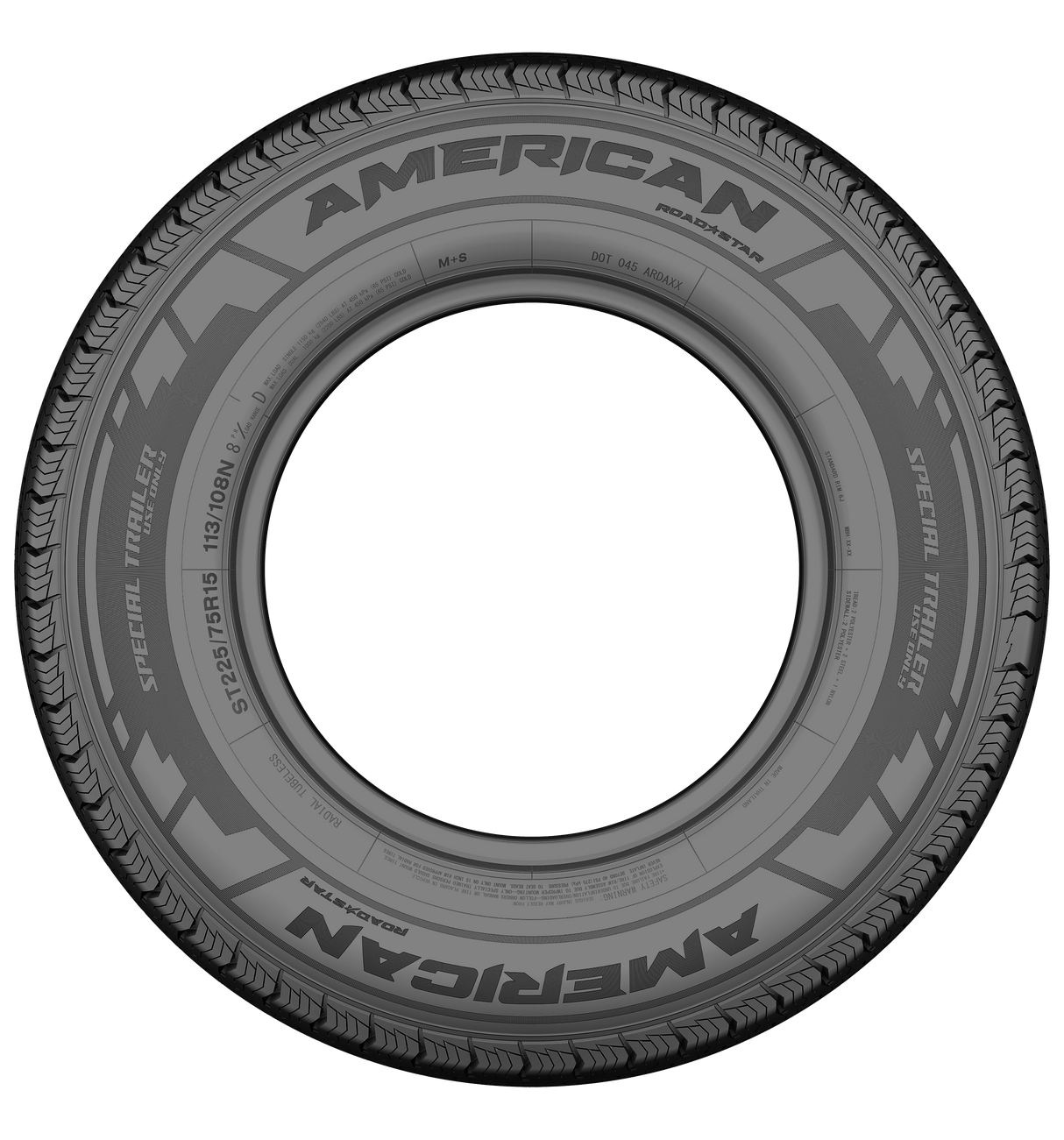 03-AMST014-Wholesale Tire Distributors-Special Trailer-ST235/80R16-Tire-Image03