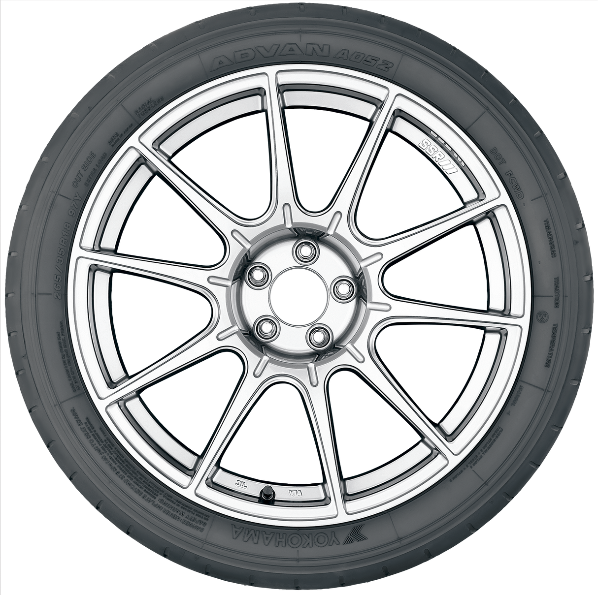 03-110105269-Yokohama-Advan A052-195/50R15-Tire-Image03