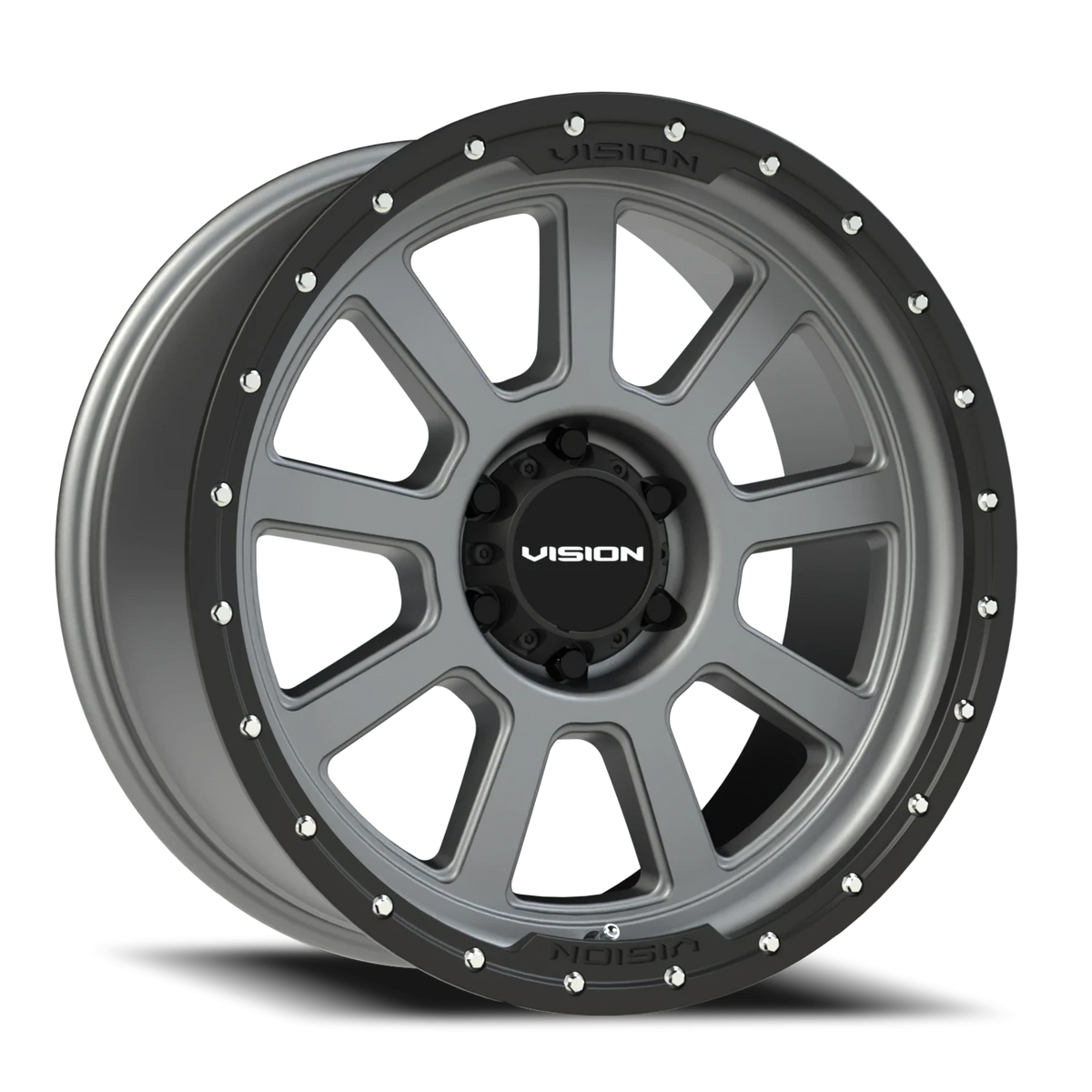 2470 Vision 17x9 Vision 350 Ojos Satin Grey Wheel 6x139.7 ET-12 CB106.2 – Tire ...