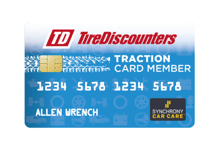 Tire Discounters credit card through Synchrony Bank