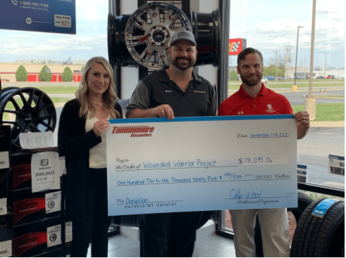 Wounded Warrior Project check donation